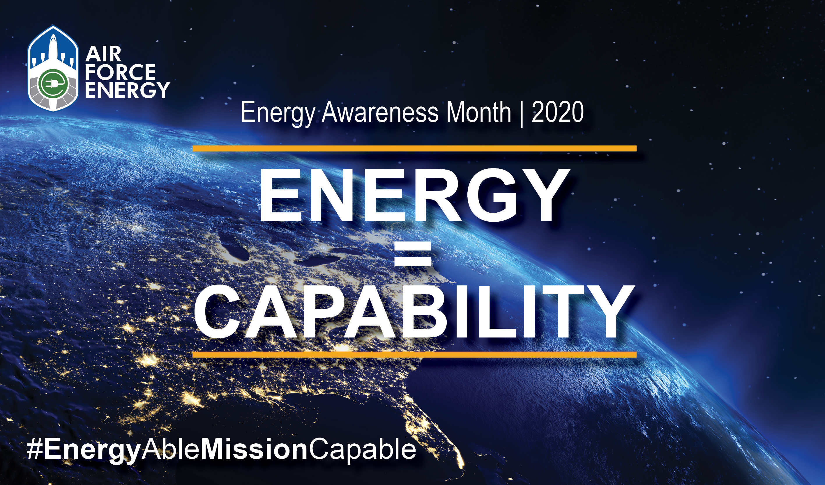 Energy Awareness Month graphic with globe